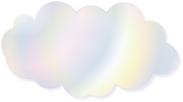 Hologram bubble speach and shape with metal foil gradient png