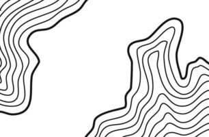 Wavy Contour background. Topographic contour background. contour lines background. Topographic map background. Abstract wavy background. vector