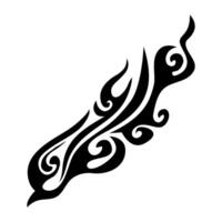 Flame decal. tribal fire symbol design. fire flame illustration. Tribal fire vinyl stickers for transportation. Burning element with curves for vehicle. y2k gothic flame stickers. vector