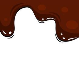 liquid chocolate melt background. Melt chocolate drip. melted chocolate background. chocolate background. vector