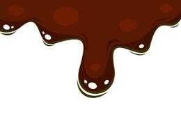 liquid chocolate melt background. Melt chocolate drip. melted chocolate background. chocolate background. vector