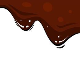 liquid chocolate melt background. Melt chocolate drip. melted chocolate background. chocolate background. vector