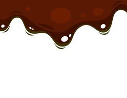 liquid chocolate melt background. Melt chocolate drip. melted chocolate background. chocolate background. vector