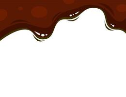 liquid chocolate melt background. Melt chocolate drip. melted chocolate background. chocolate background. vector