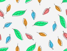 Tropical leaf background. Abstract leaves background pattern. Handrawn leaf illustration. leaves pattern wallpaper. vector