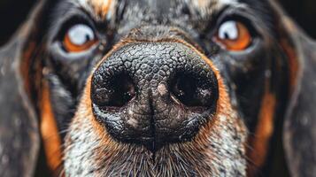 Expressive close up of dog s face emotive eyes capture pets and lifestyle essence photo