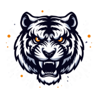 ilustração de mascote de cabeça de tigre png