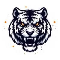 tijger hoofd mascotte illustratie png