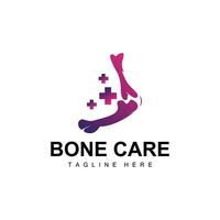 Bone Health Logo Simple Illustration Silhouette Template Design vector
