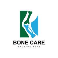 Bone Health Logo Simple Illustration Silhouette Template Design vector