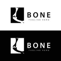 Bone Health Logo Simple Illustration Silhouette Template Design vector