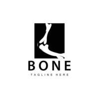 Bone Health Logo Simple Illustration Silhouette Template Design vector
