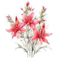 aquarelle bouquet fleur, aquarelle bouquet fleur conception png