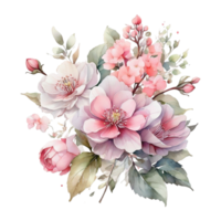 Watercolor flower, Watercolor design png
