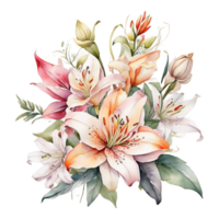 acuarela flor, acuarela diseño png