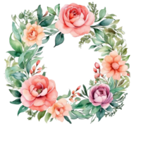 acquerello rosa fiore, acquerello il giro azienda agricola design png