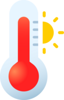 Hot thermometer temperature icon png