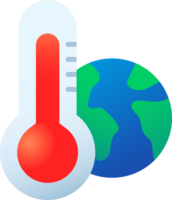 World thermometer temperature icon png