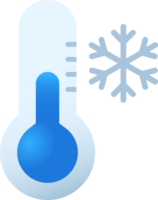 Winter thermometer temperature icon png