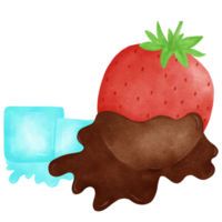 Strawberry and chocolate png