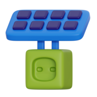 solar panel 3d icono png