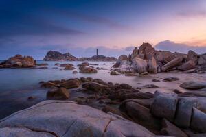 ke Georgia playa a mui nordeste, phan ladrón, binh tuan, Vietnam. ke Georgia capa o faro es el más favorito destino para visitantes a la soldado americano, binh Thuan provincia. foto