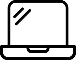 Laptop Line Icon For Your Project vector