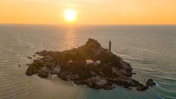 Ke Ga beach at Mui Ne, Phan Thiet, Binh Thuan, Vietnam. Ke Ga Cape or lighthouse is the most favourite destination for visitors to La Gi, Binh Thuan Province. photo