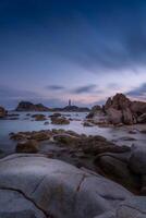 ke Georgia playa a mui nordeste, phan ladrón, binh tuan, Vietnam. ke Georgia capa o faro es el más favorito destino para visitantes a la soldado americano, binh Thuan provincia. foto