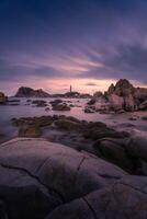 Ke Ga beach at Mui Ne, Phan Thiet, Binh Thuan, Vietnam. Ke Ga Cape or lighthouse is the most favourite destination for visitors to La Gi, Binh Thuan Province. photo