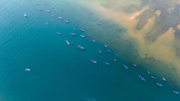 Aerial view of Vinh Hy bay, Nui Chua national park, Ninh Thuan province, Vietnam photo