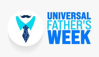 June is Universal father's week background template. Holiday concept. use to background, banner, placard, card, and poster design template with text inscription and standard color. vector