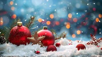 Christmas colorful background in futuristic digital style for your design photo