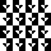 Butterfly Shape in Contrast Color, Black White, can use for Wallpaper, Cover, Decoration Ornate, Ornament, Background, Wrapping, Fabric, Textile, Fashion, Tile, Carpet Pattern, etc vector