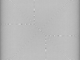 Optical Illusion Created from Artistic Lines Motifs Pattern, can use for Decoration, Background, Ornate, Fabric, Fashion, Textile, Carpet Pattern, Tile or Graphic Design Element vector