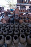 A village ceramic Bau Truc, Phan Rang city, Vietnam, clay pots traditional handicraft. photo