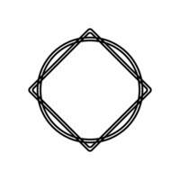 Circle and Rhombus Shape Composition, can use for Logo Gram, Apps, Website, Decoration, Ornate, Frame Work, Cover, Art Illustration, or Graphic Design Element vector