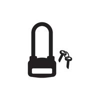 Padlock icon illustration design vector