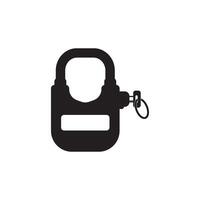 Padlock icon illustration design vector