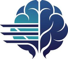Brain care logo design. Smart care logo design concept. vector