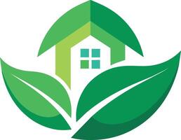 Greenhouse logo template. Vegan symbol, eco logo. Leaf and natural logo concept. vector