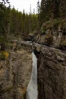 Johnston Canyon, Upper Falls, Canada. photo