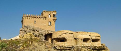 an image of the old beach front fortifications in Tarifa. photo