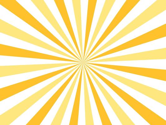 Background banner with sun rays, template, sunbeam, white and yellow tones