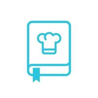 misterios, receta Cocinando cuaderno. aislado en blanco antecedentes. desde azul icono colocar. vector