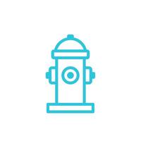Hydrant icon. Isolated on white background. From blue icon set. vector