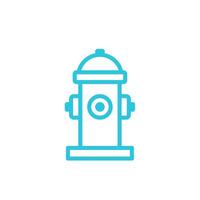 Hydrant icon. Isolated on white background. From blue icon set. vector