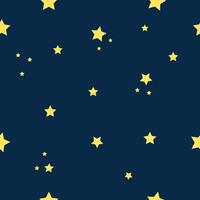 Celestial, Starry night seamless pattern, endless texture background vector