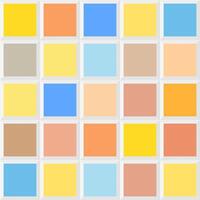 Sunrise colors, tile palette color scheme, design element vector