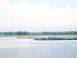 Indonesian lake scape at summer photo